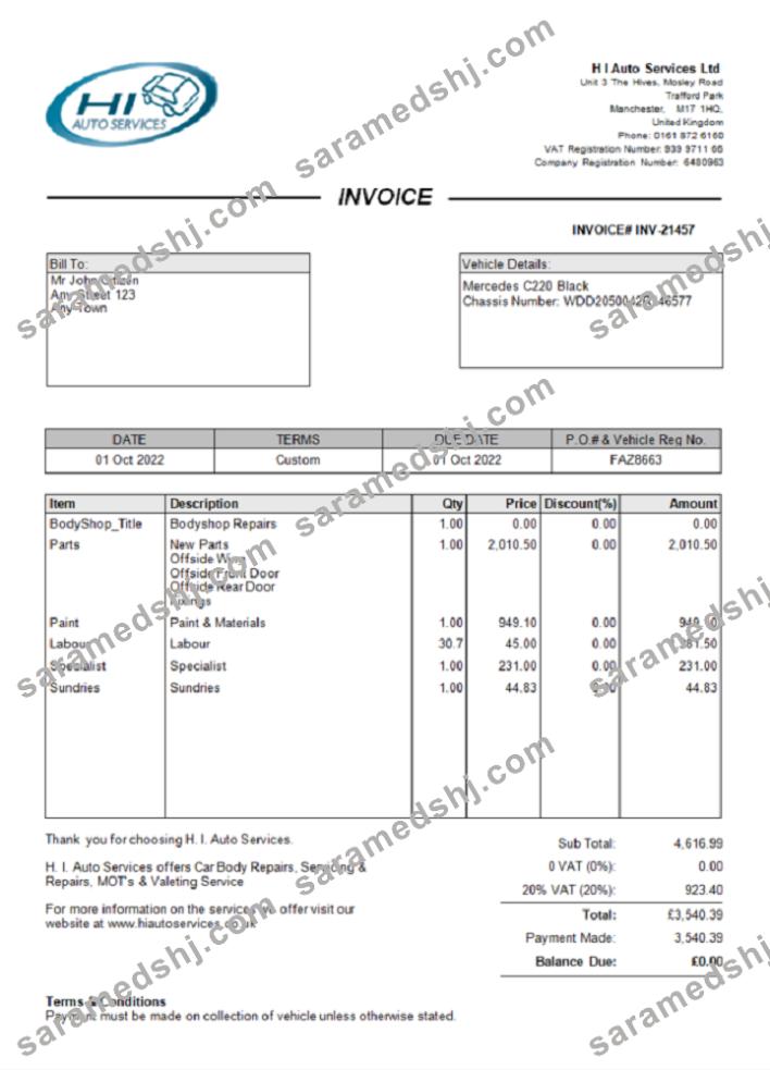 United Kingdom H I Auto Services Ltd